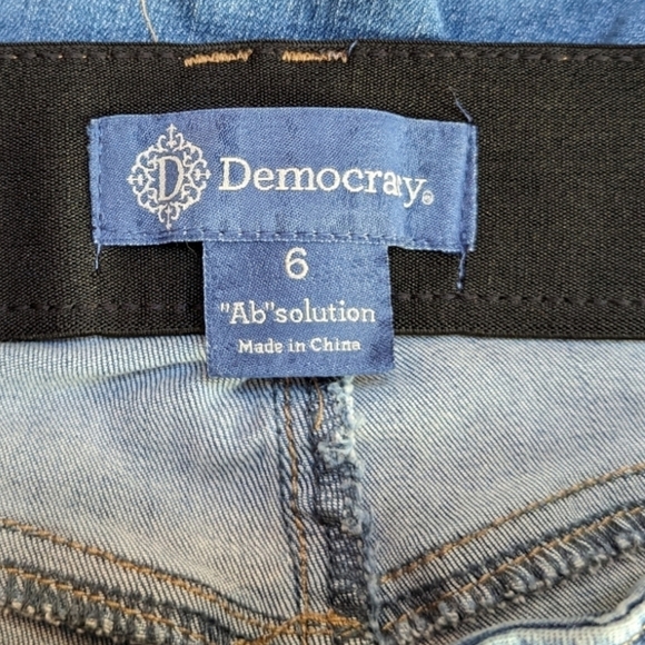 DEMOCRACY "Ab"solution Blue Ankle Skimmer Skinny Women's Jeans (6) - Picture 3 of 5